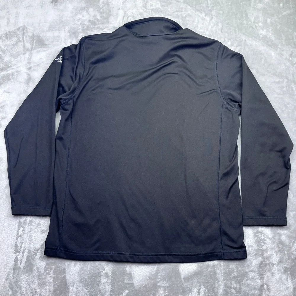 The North Face Mens Tech XL Pullover 1/4 Zip Long‎ Sleeve Black 8x8 Logo Outdoor